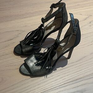 Louise et Cie Suede Silver Heels